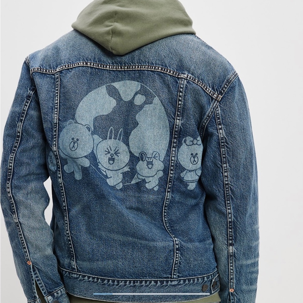 AE LINE FRIENDS Denim Trucker Jacket